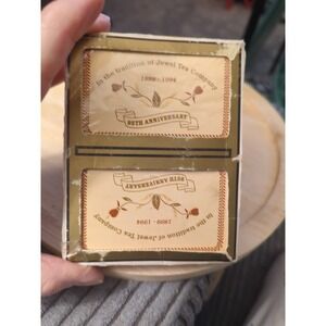 Vintage Jewel Tea 95th  Anniversary Bridge Double Deck Playing Cards Sealed